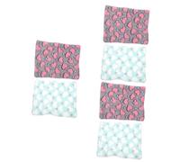 Yardwe Lot De 3 Tapis De Couchage Chauds pour Hamster Cochon d'Inde Nid Douillet pour Écureuil Couleurs Doux Et Confortable 2 Pièces X 3