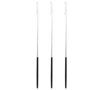 Yardwe Lot de 3 tiges de marionnettes en métal, poignées, Bras de contrôle, Outils pour Petites et Grandes marionnettes, Noir, 330 mm
