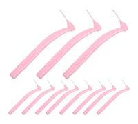 Yardwe Lot de 30 Brossettes Interdentaires Angulaires en Plastique Souple, Brosse Interdentaire de L, Mini Brosse à Dents Nettoyante, Hygiène Bucco-dentaire Voyage, Nettoyage Précis,