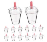 Yardwe Lot De 30 Porte-Clés En Plastique Shiwan Breloques Pour Tasses Fabrication De Porte-Clés Mignons En Forme De Tasse Breloques Mignonnes À Suspendre Décoration De Réutilisable