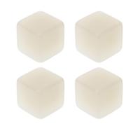Yardwe Lot de 4 Dés de Jeu de Rôle Phosphorescents en Acrylique 25 Mm, Dés Vierges Lumineux pour Fêtes et Jeux de Société, Accessoires Légers Portables, pour Soirées et Animations