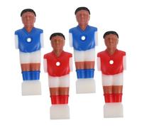 Yardwe Lot De 4 Joueurs De Baby-Foot en Plastique Rouge Et Bleu, Mini Figurines De Football 1,4 M, Remplacement pour Tiges Standard, Accessoire Baby-Foot pour Jeu en Intérieur Familiale