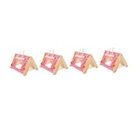Yardwe Lot De 4 Tentes De Cachette pour Hamster Nid Doux Et Respirant pour Petits Animaux De Compagnie Idéal pour Les Cochons Dinde