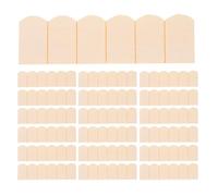 Yardwe Lot de 48 bardeaux de Toit pour Maison de poupée - Tuiles de Toit Miniatures en Bois à l'échelle 1/12 - Bardeaux décoratifs pour Mini-Maison de poupée à Peindre soi-même