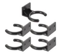 Yardwe Lot de 5 Crochets pour Microphone 33 MM Support de Microphone de Bureau en Métal Clips de Fixation Stables pour Studio Radio et Karaoké Accessoires Compacts et Portables pour