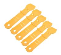 Yardwe Lot de 5 Cuillères à Presser pour Friandises de Chat, Distributeur Plastique 24,4 Cm Jaune, Alimentation Humide et Purée, Outil Portable pour Nourrir Chat la Maison Voyage