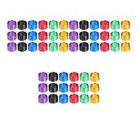 Yardwe Lot de 54 marqueurs de pied en aluminium pour pigeon Coturnix Caille Identifier Bandes colorées Bague Inséparable Anneaux de cheville Colombes Coq et Jambe Poulet Gamefowl Petit Homing