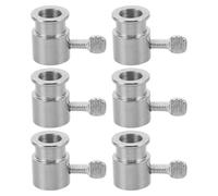 Yardwe Lot de 6 bagues d'arrêt pour grille de barbecue - Manchon rotatif de 12 mm de diamètre intérieur pour fours à gaz - Manchons de limitation de brochettes - Accessoires de barbecue