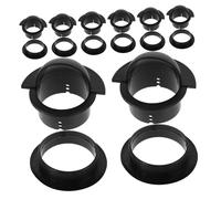 Yardwe Lot De 8 Boules De -Foot Roulements Coupelles D'Entrée Pièces De Rechange pour -Foot Noires