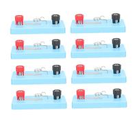 Yardwe Lot de 8 Douilles d'Ampoule pour Expériences Électriques Kit de Circuits Simples Matériel Scolaire pour Étudiants Compatible Physique Éducative pour Expérimentations en Classe