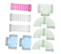 Yardwe Lot de 9 Tubes en Plastique pour Hamster Tunnels d'exercice DIY Accessoires pour Cage à Hamster Jouets Animaux Petits Tunnel Extérieur