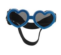 Yardwe Lunettes de Soleil pour Petits Chiens Forme de Cœur Réglables et Coupe-Vent Protection Oculaire Anti-buée pour Chiots et Chats