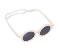 Yardwe Lunettes de Soleil pour Tout-Petit avec Protection UV Complète Monture Légère Couleur Blanc Crème Sangle Transparente Ajustable pour Activités en Extérieur et Fêtes