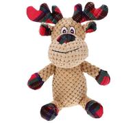 Yardwe Mâcher pour Chiots Petit Peluche Renne de Noël Dentaire Interactif pour Chien Stimule Activité Mentale et Prévient Les Dégâts