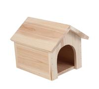 Yardwe Maison Triangulaire en Bois De Pin Résistant Aux Morsures pour Écureuils Et Chinchillas 19x18x17 Cm, Chalet D’extérieur Solide, Nid Naturel pour Petits Rongeurs Adultes