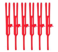 Yardwe Marque-pages en Silicone Rouge Adorables et Pratiques Lot de 6 Forme Doigt Facile Page et Décoration de Livre pour Fournitures Scolaires