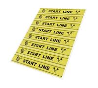 Yardwe Marqueur Claire et Ligne PVC Sol de en pour Jaune Fléchettes Visible Résistante pour Accessoires de Jeu, pour Parties et Joueurs Passionnés