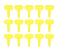 Yardwe Marqueurs Modernes 100 Étiquettes de Plantes en Plastique Jaune pour Identification et Décoration des Plantes pour Jardin et Pépinière