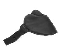 Yardwe Masque de Sommeil Double Face en Soie Noire pour Hommes et Femmes, Masque Oculaire Doux et Léger, Bloqueur de Lumière pour Voyage, Maison et Sommeil Réparateur