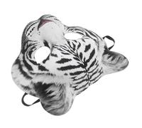 Yardwe Masque Tigre Demi-visage EVA pour Adultes Masque Animal Original pour Carnaval Fêtes Costumées et Soirées Masquées