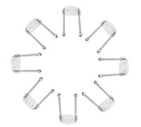 Yardwe Matériel de Montage pour Patins à roulettes 8pcs en Acier Inoxydable Argenté Design Installation Facile et Stabilité Améliorée pour Patins de Drift