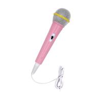 Yardwe Microphone Éducatif Intelligent pour Garçon Fille Musical Rose Outil Électronique de Karaoké pour Intérêt Musical des Garçon Fille pour Jeu