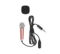 Yardwe Microphone Miniature pour Téléphone Portable Ktv 003 Doré Câble Compatible Pc Tablette Enregistrement Vidéo Et Chant - Micro Main Compact Haute Définition pour Streaming Et Appels