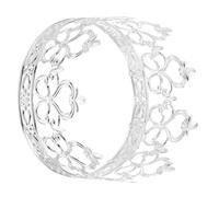 Yardwe Mini Couronne Argentée Décorative pour Gâteau Princesse Ornement de Fête pour Anniversaire et Mariage Topper Gâteau Sûr et Élégant