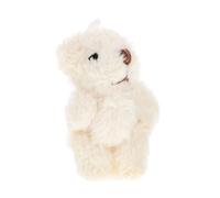 Yardwe Mini Jointed Bear Doll Plush Ornament for Doll House and Smooth Miniature Accessory for DIY Lovers and Collectors