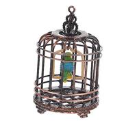 Yardwe Mini Maison Oiseau Cage Décorative Ornement De Cage à Oiseaux Miniature pour Maison De Poupée Et Décor De Bureau
