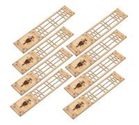 Yardwe Mini-paravent Chinois en Bois Décoratif, Lot De 8 Pièces pour Maison De Poupée Et Accessoires Photo, Écran D'écran Miniature Vintage pour Décor De Bureau Et Maquettes