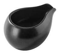 Yardwe Mini pichet à sauce en porcelaine - Noir - Pour sauce - Pour café, lait - Noir
