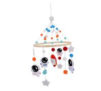 Yardwe Mobile Pour Lit Garçon Fille Avec Éléments Astronaute Et Fusée Jouet Montessori Pour Chambre Garçon Fille Suspension Pour Berceau Avec Sons Cristallins