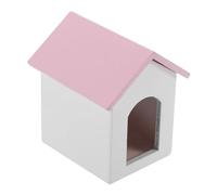 Yardwe Modèle De Mini Maison Meubles Maquette Maisons en Bois pour Chien en Carton Maison De Poupée Bricolage Coffret De Jeu Petite Animalerie pour Chien Et en Bois