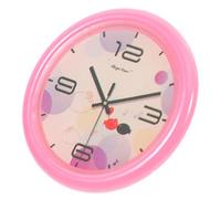 Yardwe Modèle D'horloge Miniature Mur Miniatures Petit Bricolage Poupée Maisons Fournitures pour Mini Maison Horloge De Maison Mobilier Miniature Modèle Miniature Rose Résine