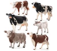 Yardwe Modèle Réaliste De Vache Holstein Décoration De Bureau Et Maison, Ornement Noir Et Blanc, Figurine Animale Statique, Accessoire Photo Décoratif pour Chambre
