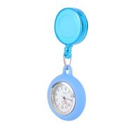 Yardwe Montre De Poche Infirmière à Clip Bleu Clair, Extensible, Légère, Solide, pour Professionnel De Santé, Utilisation en Milieu Hospitalier, Design Suspendu Pratique