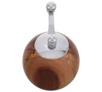 Yardwe Moulin à Poivre à Manivelle Mini en Bois Cuisine BBQ | Broyeur Manuel Compact, Acier Inoxydable, Usage Sel et Poivre, Design Portable, pour Camping et Maison