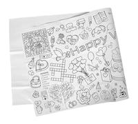 Yardwe Nappe à Colorier Géante Saint-Valentin Papier Épais pour Garçon Fille et Adultes Bannière Créative pour Fête Scolaire et Décoration Murale Garçon Fille