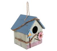 Yardwe Nichoir Suspendu en Bois Vert pour Perroquets et Oiseaux Sauvages, Maisonnette de Jardin Chic Design Unique, pour Balcon ou Patio