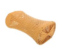 Yardwe Oreiller de Sauna Tressé Main Plastique Respirant Coussin Creux pour Soutien Nuque Confort Estival pour Hammam et Spa Beige
