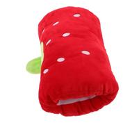 Yardwe Oreiller En Peluche Multifonctionnel Pour Garçon Et Filles Design Fraise 30 Cm Portable Et Maison Coussin Chauffant Doux Rouge