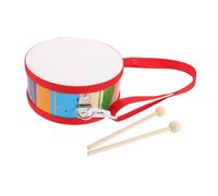 Yardwe Orff Wooden Drum With Adjustable Strap And Drumsticks Double-sided Percussion Instrument For Early Music Education Portable Child S Drum Toy For Boys And
