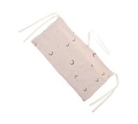 Yardwe Organisateur Suspendu pour Lit Coton Double Couche Motifs Imprimés Européens Double Poche pour Biberons et Accessoires Adapté Berceaux et Poussettes
