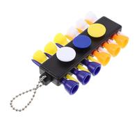 Yardwe Outil de Golf et Tees Multifonction Portable en Plastique avec Porte-clés Rond, Marqueur de Balle à Attacher Paquet Chariot Plusieurs Styles pour Golfeur