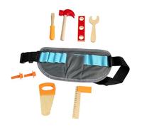 Yardwe Outils Bois pour Garçon Fille avec Sac Banane Réparateur Éducatif pour Développer la Motricité Fine Créativité et Filles