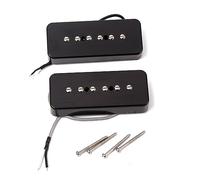 Yardwe P Soapbar Neck Pickup à Haute Sortie avec Aimants Céramique Large Micro Simple pour Guitare Électrique Manche Câble à Conducteur Unique