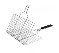 Yardwe Panier Barbecue Acier Inoxydable avec Poignée Anti-brûlure pour Grillades Cuisson Uniforme Et Facile à Nettoyer
