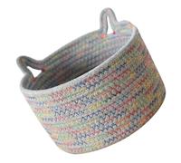 Yardwe Panier de Rangement en Corde de Coton, Chat, Style Ferme | Tressé à Main, pour Étagère Garde-manger et Commode, Format Portable