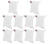 Yardwe Paquet à Vin Réutilisables 5L Lot de 10 Bec Verseur et Valve à Clapet Accessoires de Voyage pour Vin et Pique-